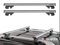 Jeep Renegade Roof Rack Cross Bars - for models w/ factory roof rails - Silver