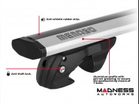 Jeep Renegade Roof Rack Cross Bars - for models w/ factory roof rails - Silver