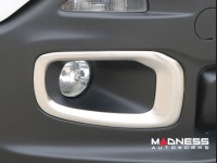 Jeep Renegade Front Fog Light Trim - Brushed Stainless Steel