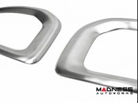 Jeep Renegade Front Fog Light Trim - Brushed Stainless Steel