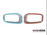 Jeep Renegade Front Fog Light Trim - Brushed Stainless Steel