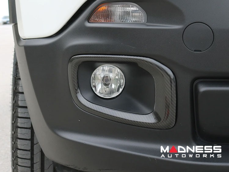 Jeep Renegade Front Fog Light Trim - Carbon Fiber