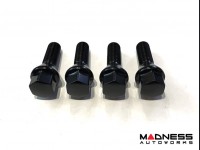 Jeep Renegade Lug Bolt Set - Set of 20 - M12x1.25 - 60° Cone Seat - Black - 17mm Head