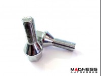 Jeep Renegade Lug Bolt Set - Set of 20 - M12x1.25 - 60° Cone Seat - Silver