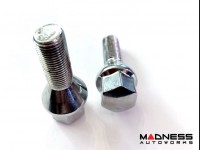 Jeep Renegade Lug Bolt Set - Set of 20 - M12x1.25 - 60° Cone Seat - Silver
