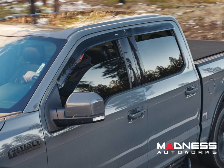Jeep Renegade Window Deflectors- Husky - Low Profile - Ventvisors - Smoke