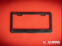 License Plate Frame - 100% Genuine Carbon Fiber