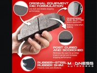 Jeep Renegade Brake Kit - Rear - R1 Concepts - Optimum OEp Brake Pads - eLINE Drilled + Slotted Rotors