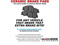 Jeep Renegade Brake Kit - Front + Rear - R1 Concepts - Ceramic Brake Pads - eLINE Black Drilled + Slotted Rotors