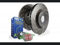 Jeep Renegade Brake Pads + Rotors - Rear - S3 GD Sport Rotors - Greenstuff Pads
