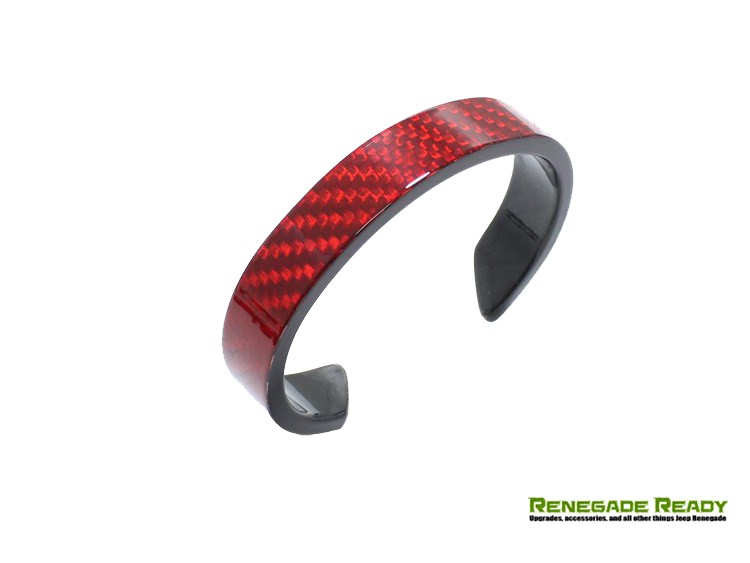 Carbon Fiber Bracelet - Red Candy