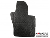 Jeep Renegade All Weather Floor Mats - Front + Rear - Rubber Woven Carpet - Black 