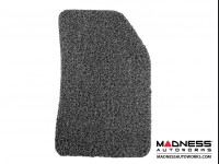 Jeep Renegade All Weather Floor Mats - Front + Rear - Rubber Woven Carpet - Black + Grey 