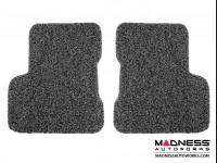Jeep Renegade All Weather Floor Mats - Front + Rear - Rubber Woven Carpet - Black + Grey 