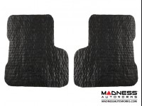 Jeep Renegade All Weather Floor Mats - Front + Rear - Rubber Woven Carpet - Black 