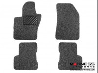 Jeep Renegade All Weather Floor Mats - Front + Rear - Rubber Woven Carpet - Black + Grey 