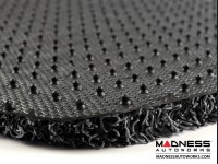 Jeep Renegade All Weather Floor Mats - Front + Rear - Rubber Woven Carpet - Black + Grey 