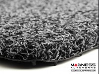 Jeep Renegade All Weather Floor Mats - Front + Rear - Rubber Woven Carpet - Black + Grey 