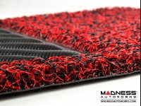 Jeep Renegade All Weather Floor Mats + Cargo Mat - Set of 5 - Rubber Woven Carpet - Red + Black 