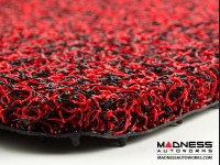 Jeep Renegade All Weather Cargo Mat - Rubber Woven Carpet - Red + Black 