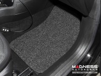 Jeep Renegade All Weather Floor Mats - Front + Rear - Rubber Woven Carpet - Black + Grey 