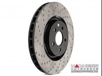 Jeep Renegade Performance Brake Rotor (1) - Front Left - Centric - Drilled + Vented 