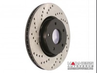 Jeep Renegade Performance Brake Rotor (1) - Front Left - Centric - Drilled + Vented 