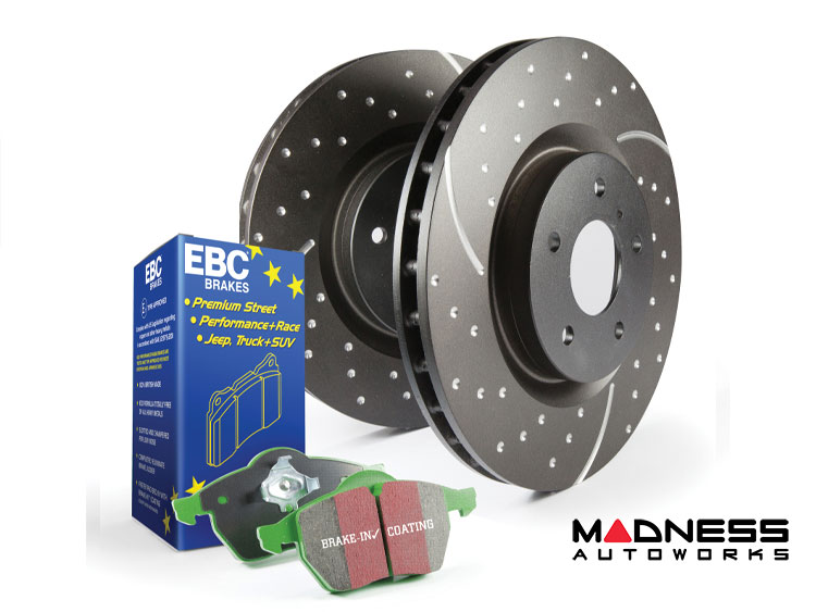 Jeep Renegade Brake Pads + Rotors - Rear - S3 GD Sport Rotors - Greenstuff Pads